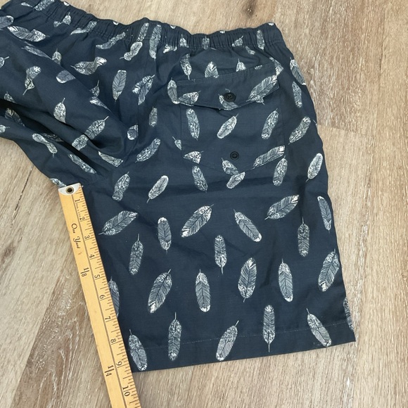 Goodthreads - Drawstring Elastic Waist Swim Trunks - Blue - Men’s Size Medium - Picture 8 of 10